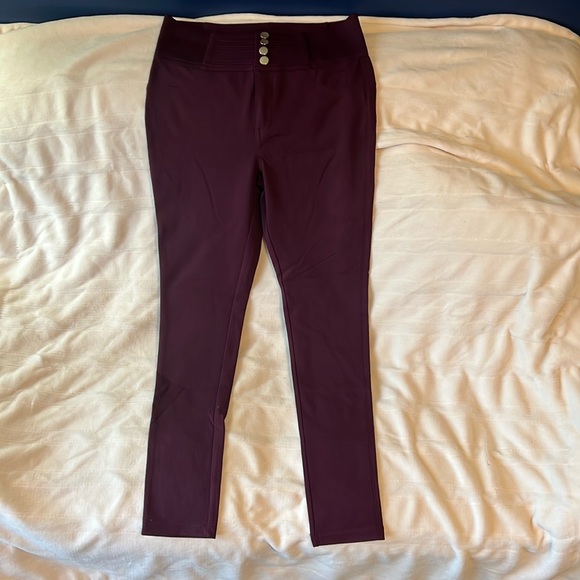 Guess - Anneza Button Front High Wait Pant - Picture 1 of 4